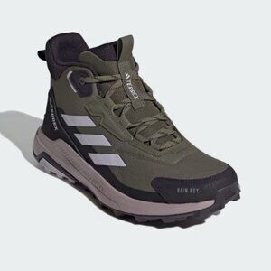 Adidas Terrex Anylander Mid Rain.Rdy Hiking Shoes ID3472 Olive Womens Size 10